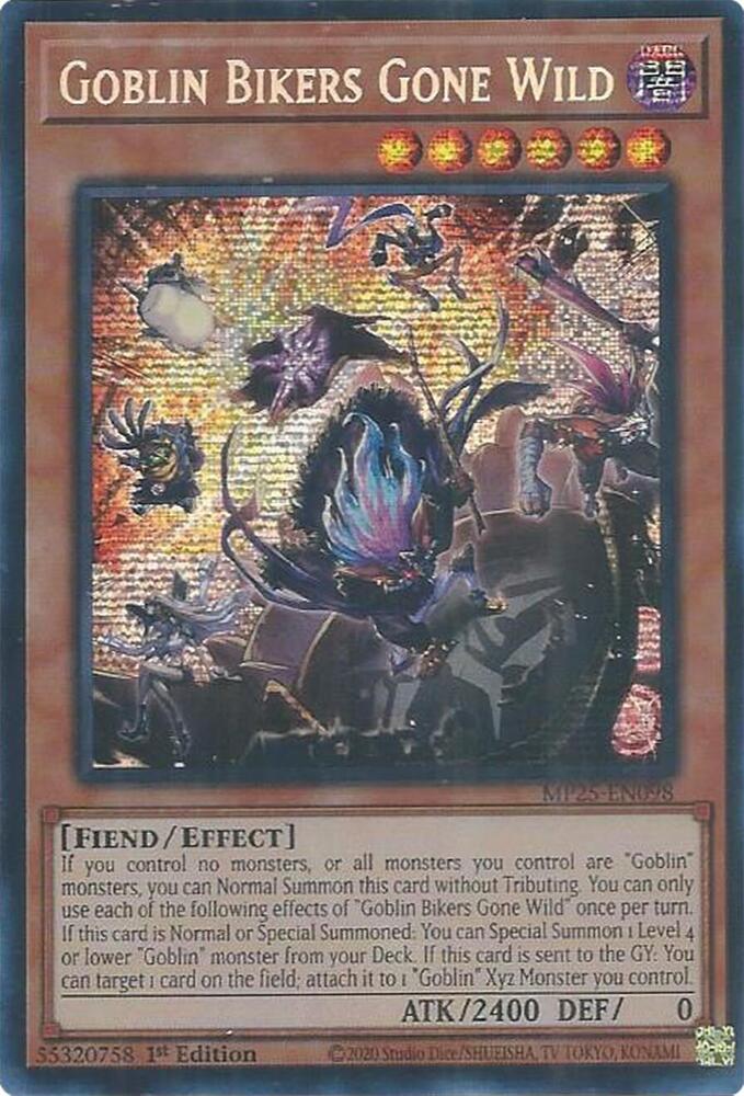 Goblin Bikers Gone Wild MP25-EN098 (2025 Mega-Pack)  - 1st Edition