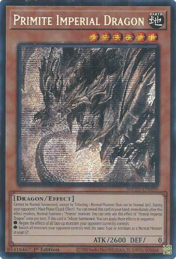 Primite Imperial Dragon MP25-EN099 (2025 Mega-Pack)  - 1st Edition