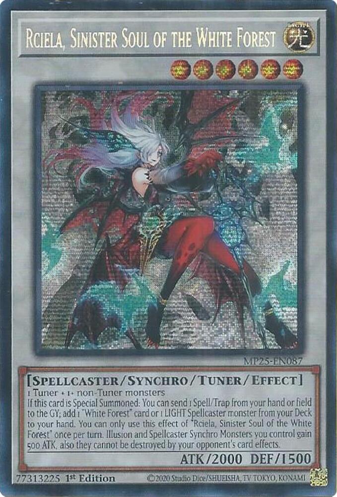 Rciela Sinister Soul of the White Forest MP25-EN087 (2025 Mega-Pack)  - 1st Edition
