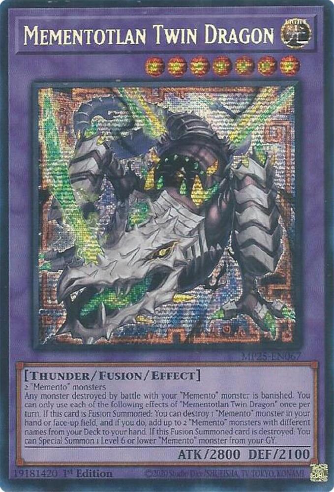 Mementotlan Twin Dragon MP25-EN067 (2025 Mega-Pack)  - 1st Edition