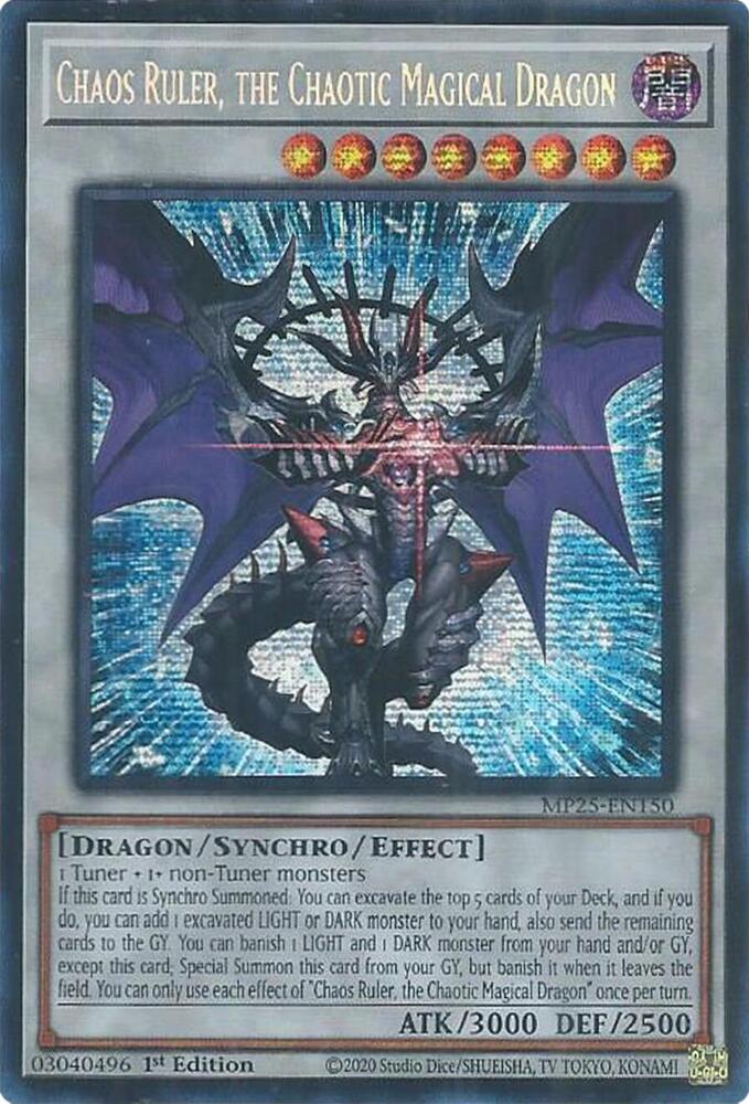 Chaos Ruler the Chaotic Magical Dragon MP25-EN150 (2025 Mega-Pack)  - 1st Edition