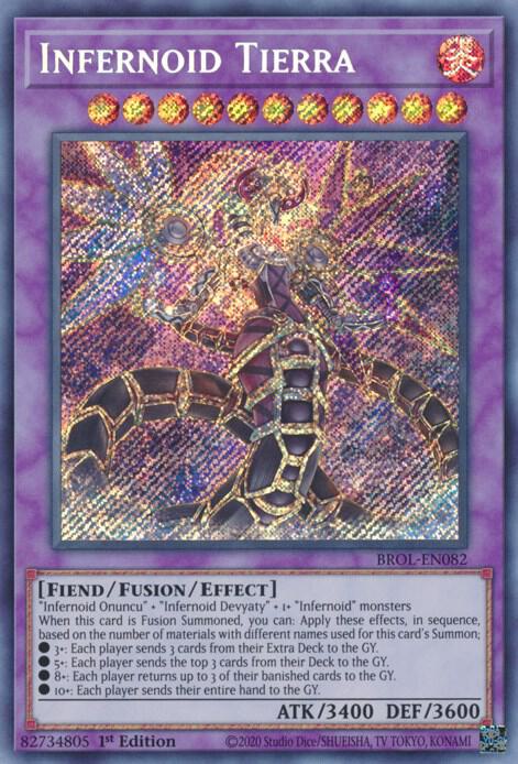 Infernoid Tierra BROL-EN082 (Brothers of Legend)  - 1st Edition