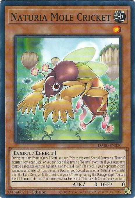 Naturia Mole Cricket DABL-EN020 (Darkwing Blast)  - 1st Edition