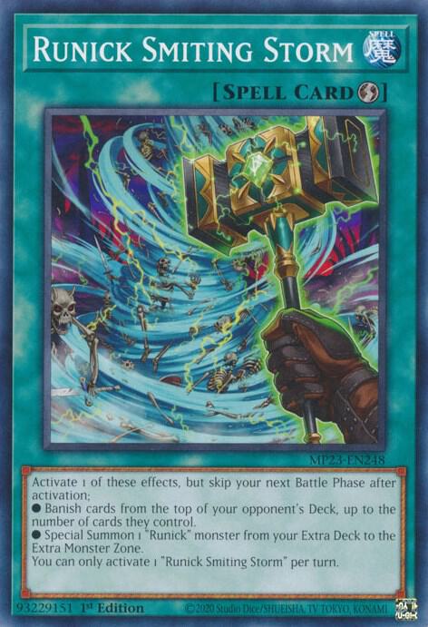 Runick Smiting Storm MP23-EN248 (25th Anniversary Tin: Dueling Heroes Mega Pack)  - 1st Edition