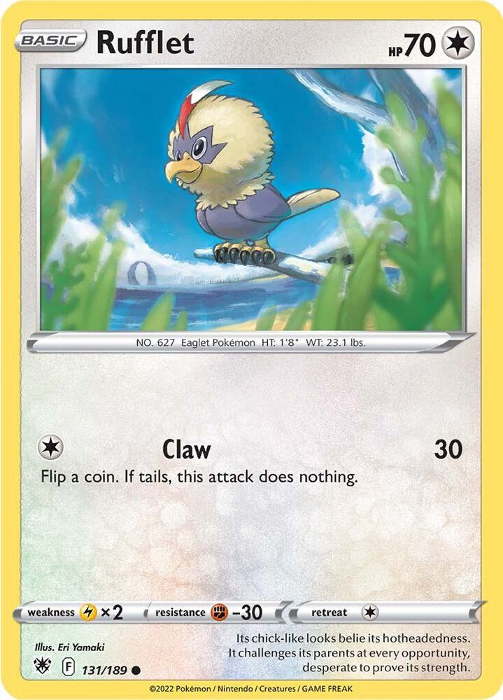 Rufflet 131/189 (SWSH10: Astral Radiance) 