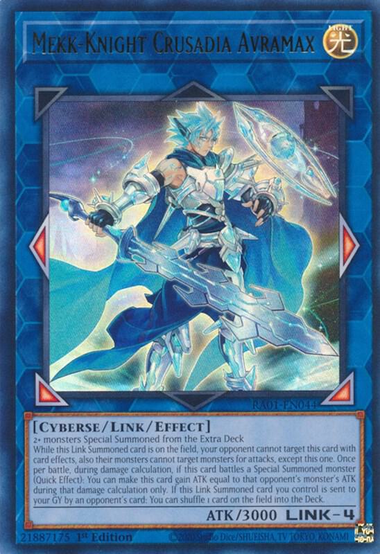 Mekk Knight Crusadia Avramax UR RA01-EN044 (25th Anniversary Rarity Collection)  - 1st Edition