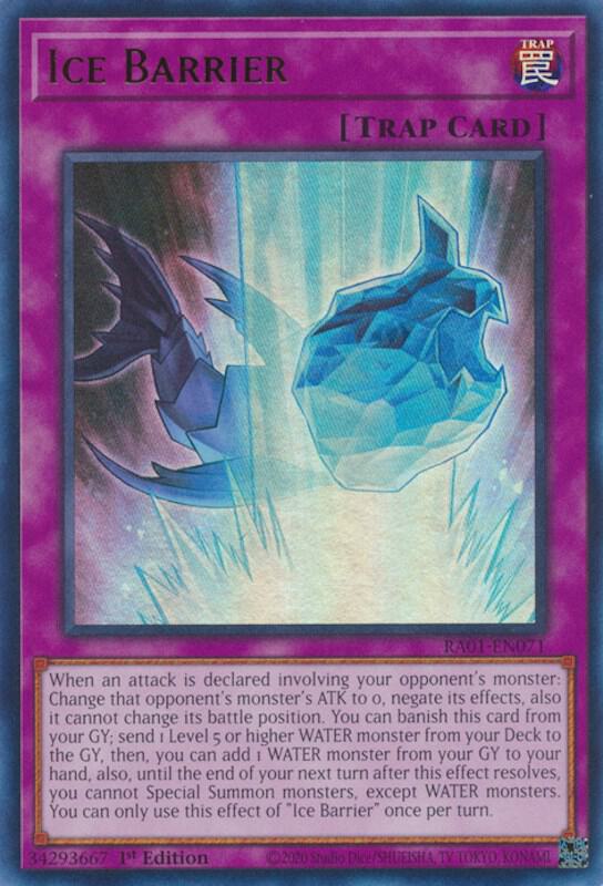 Ice Barrier UR RA01-EN071 (25th Anniversary Rarity Collection)  - 1st Edition