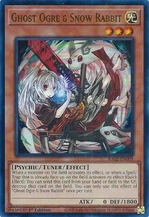 Ghost Ogre and Snow Rabbit Alternate Art UR RA02-EN009 (25th Anniversary Rarity Collection II)  - 1st Edition
