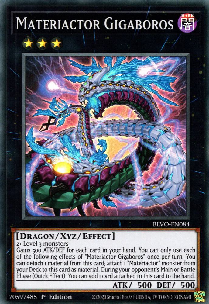 Materiactor Gigaboros BLVO-EN084 (Blazing Vortex)  - 1st Edition