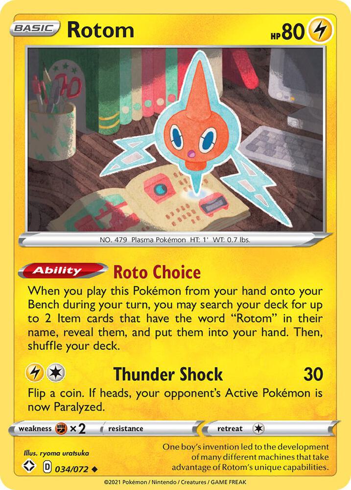 Rotom 034/072 (Shining Fates) 