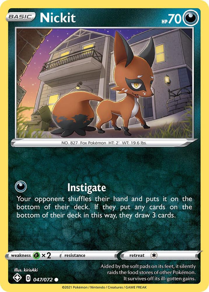 Nickit 047/072 (Shining Fates) 