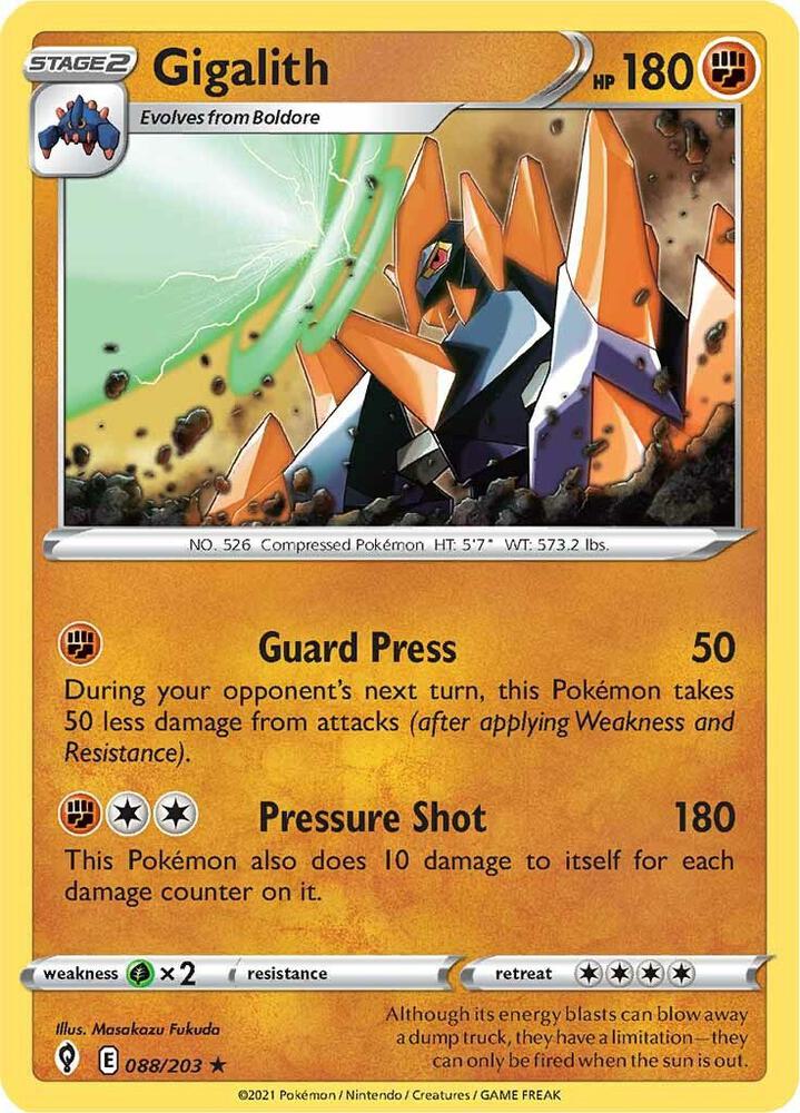 Gigalith 088/203 (SWSH07: Evolving Skies) 