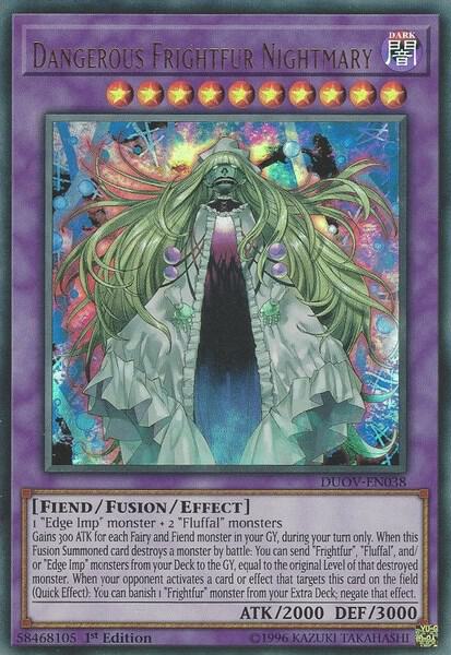 Dangerous Frightfur Nightmary DUOV-EN038 (Duel Overload)  - 1st Edition
