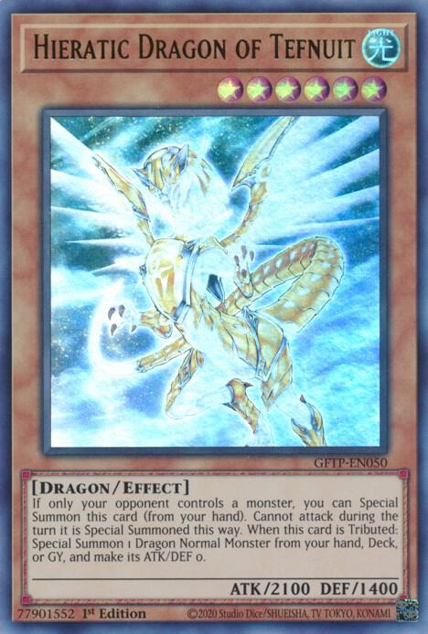 Hieratic Dragon of Tefnuit GFTP-EN050 (Ghosts From the Past)  - 1st Edition