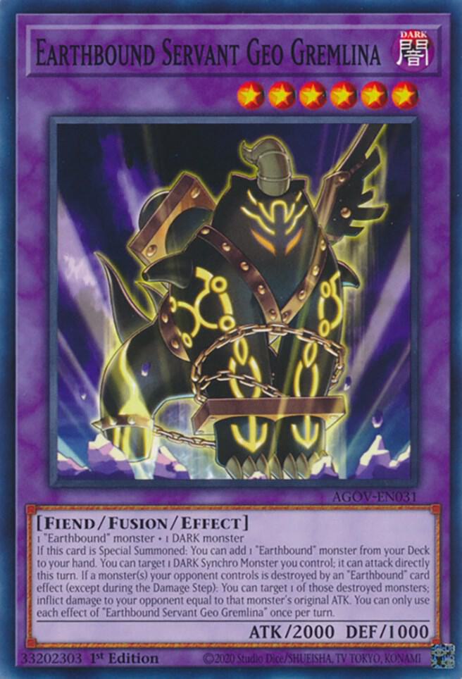 Earthbound Servant Geo Gremlina AGOV-EN031 (Age of Overlord)  - 1st Edition