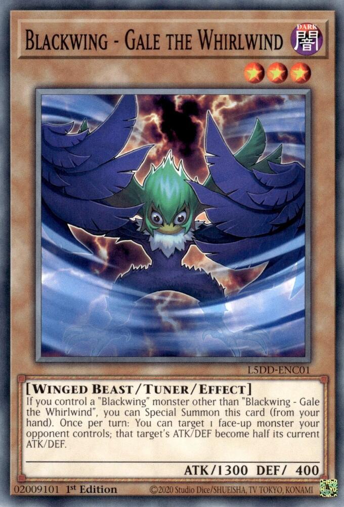 Blackwing Gale the Whirlwind L5DD-ENC01 (Legendary 5D's Decks)  - 1st Edition