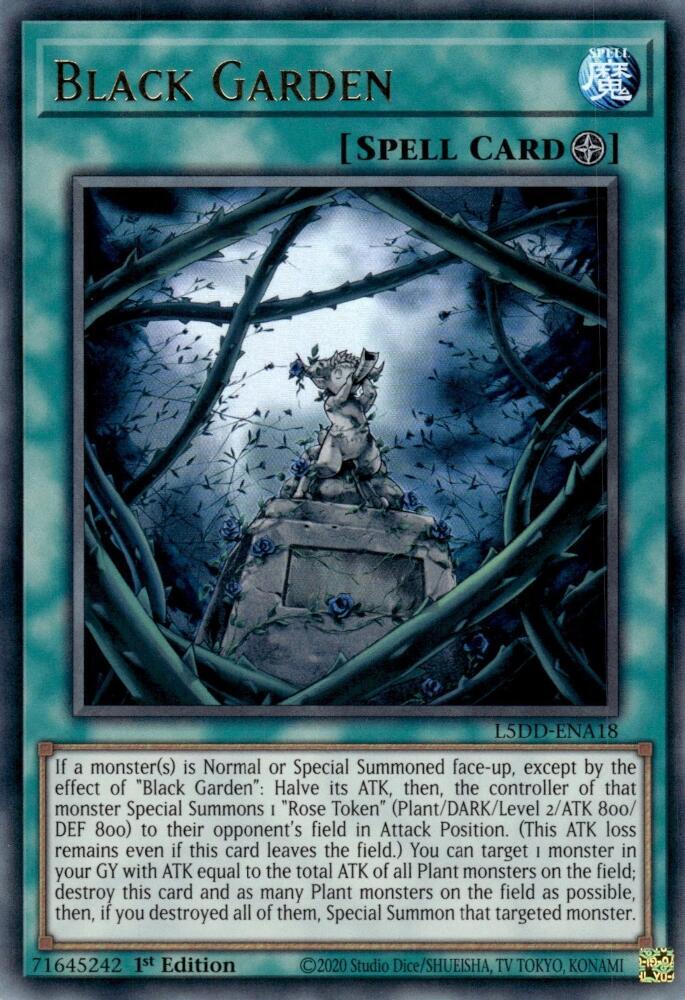 Black Garden Ultra Rare L5DD-ENA18 (Legendary 5D's Decks)  - 1st Edition