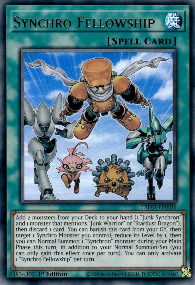 Synchro Fellowship L5DD-ENY05 (Legendary 5D's Decks)  - 1st Edition