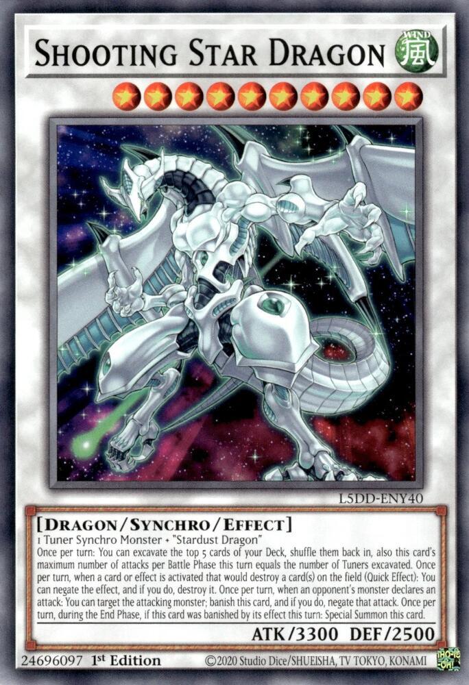 Shooting Star Dragon L5DD-ENY40 (Legendary 5D's Decks)  - 1st Edition