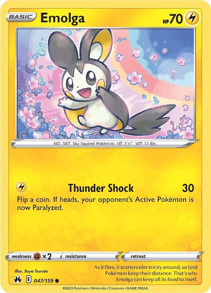 Emolga 047/159 (Crown Zenith) 