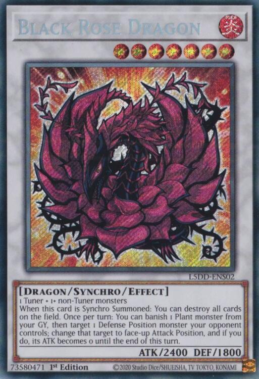 Black Rose Dragon L5DD ENS02 L5DD-ENS02 (Legendary 5D's Decks)  - 1st Edition