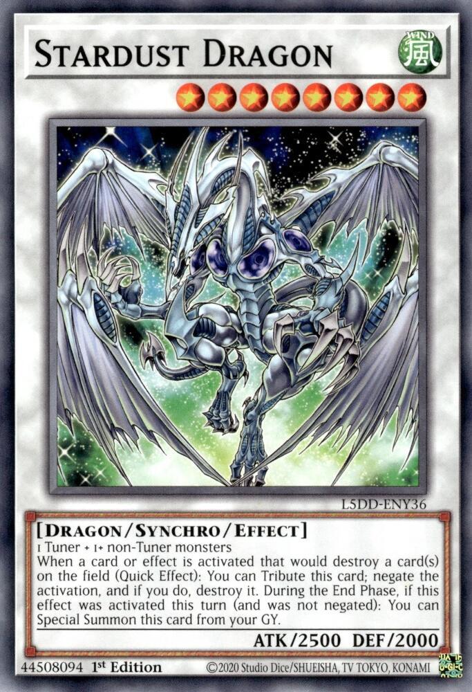 Stardust Dragon L5DD ENY36 L5DD-ENY36 (Legendary 5D's Decks)  - 1st Edition