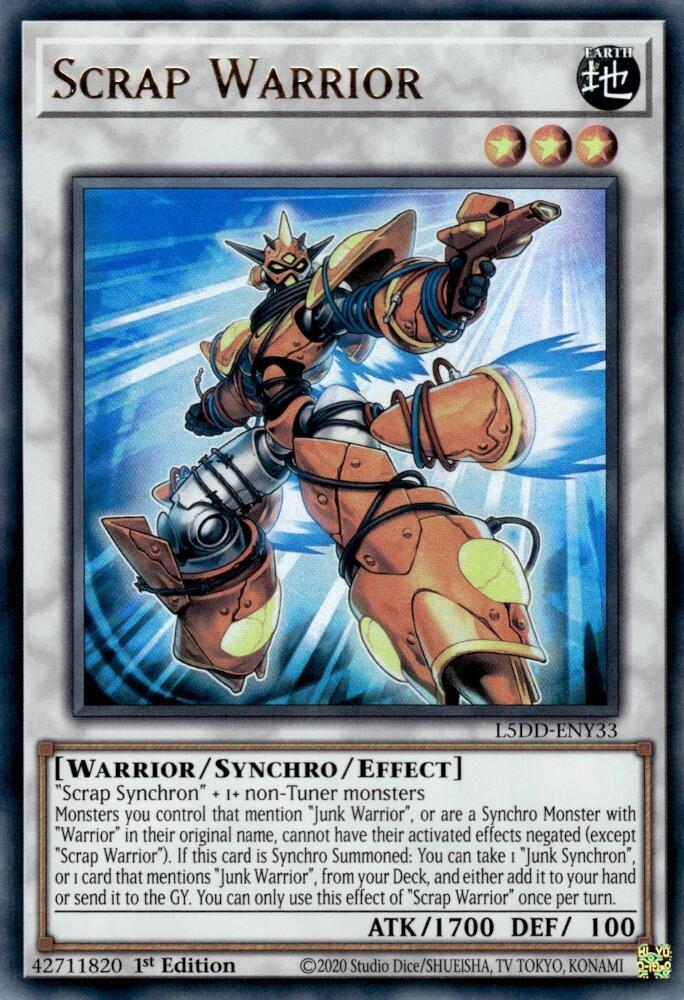 Scrap Warrior L5DD-ENY33 (Legendary 5D's Decks)  - 1st Edition