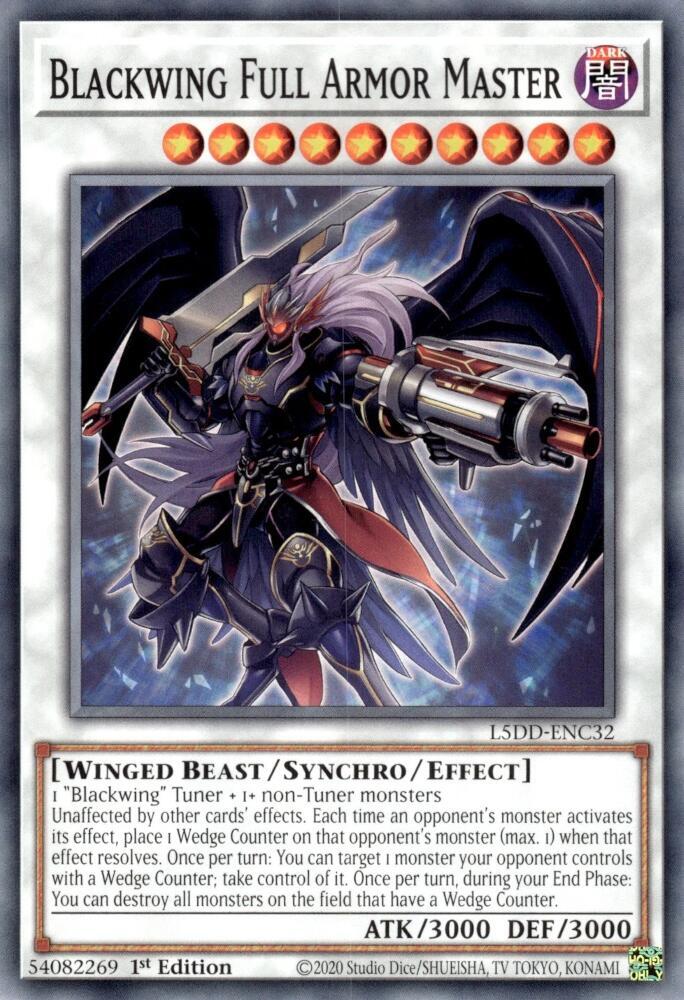Blackwing Full Armor Master L5DD-ENC32 (Legendary 5D's Decks)  - 1st Edition