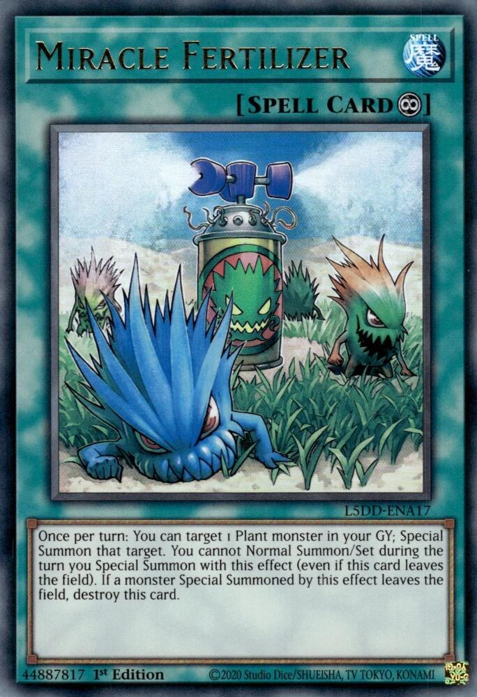 Miracle Fertilizer Ultra Rare L5DD-ENA17 (Legendary 5D's Decks)  - 1st Edition