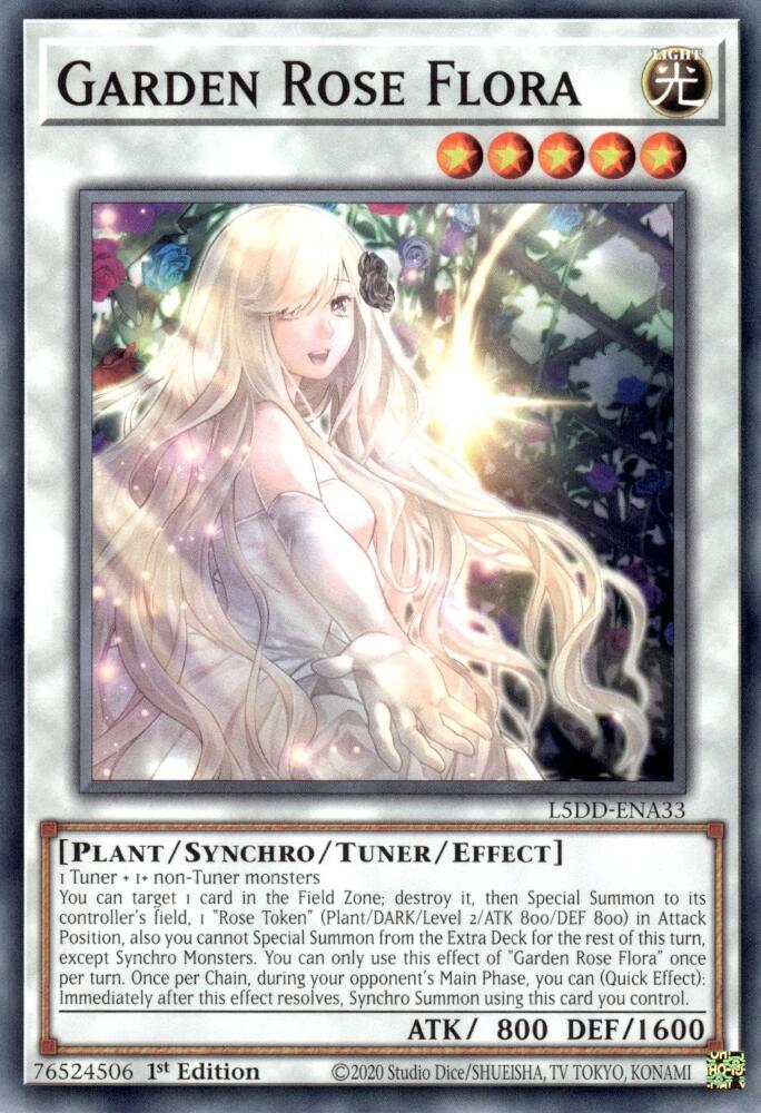 Garden Rose Flora L5DD-ENA33 (Legendary 5D's Decks)  - 1st Edition