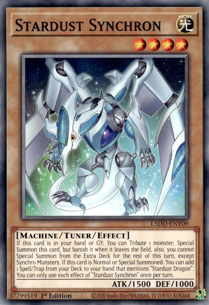 Stardust Synchron L5DD-ENY09 (Legendary 5D's Decks)  - 1st Edition