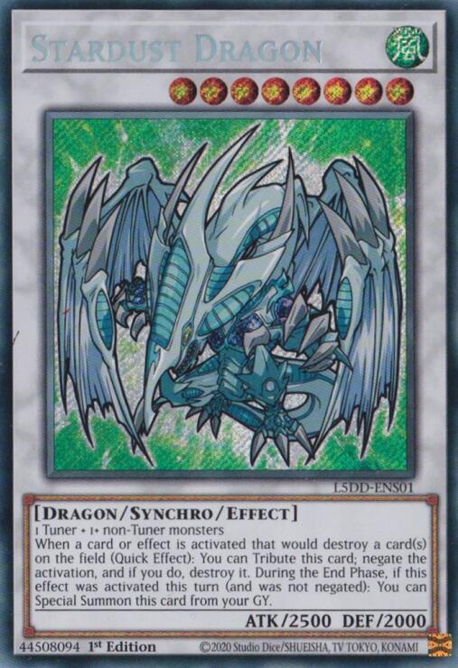 Stardust Dragon L5DD ENS01 L5DD-ENS01 (Legendary 5D's Decks)  - 1st Edition