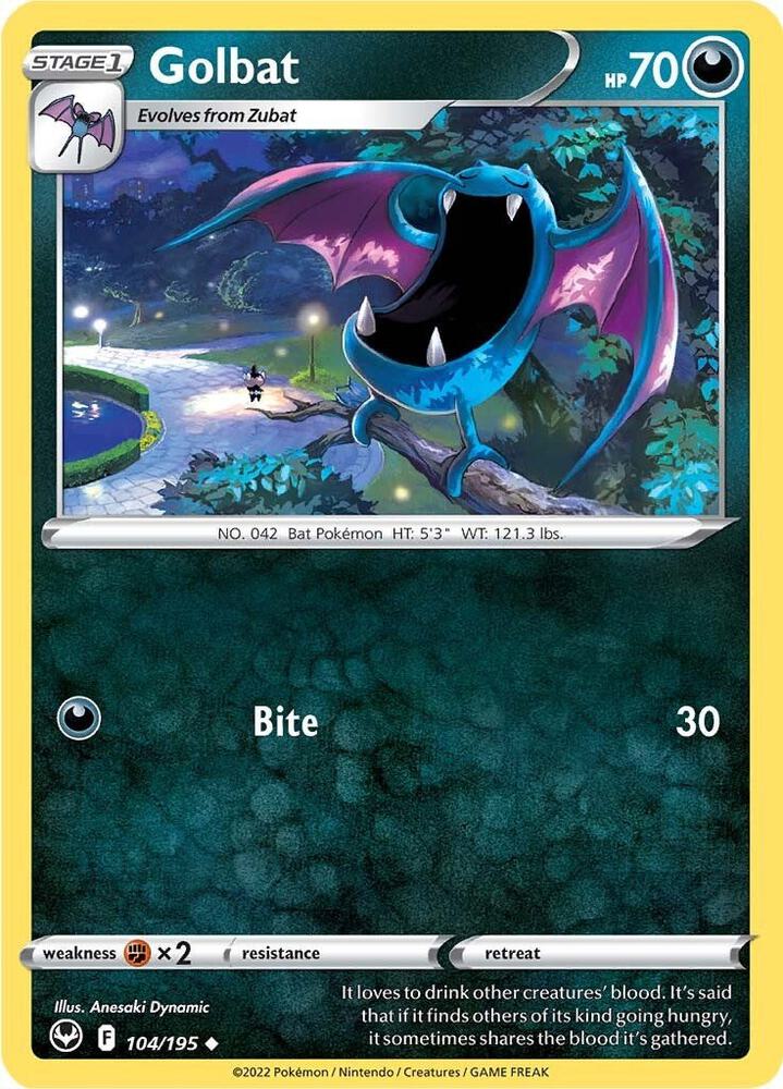 Golbat 104/195 (SWSH12: Silver Tempest) 