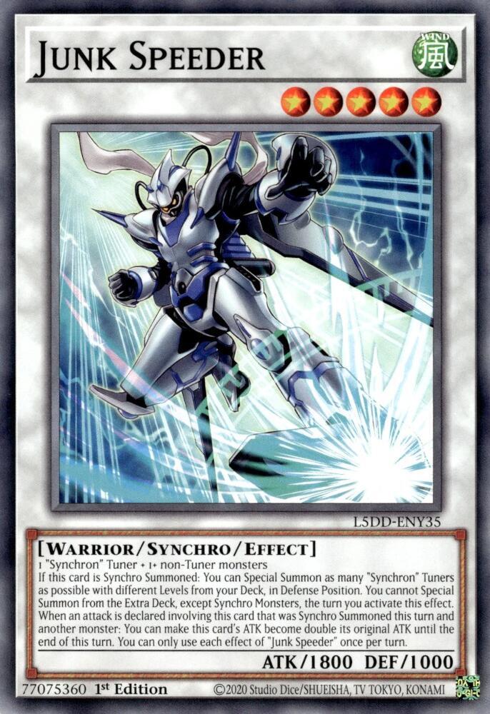 Junk Speeder L5DD-ENY35 (Legendary 5D's Decks)  - 1st Edition