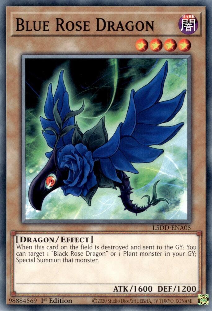 Blue Rose Dragon L5DD-ENA05 (Legendary 5D's Decks)  - 1st Edition