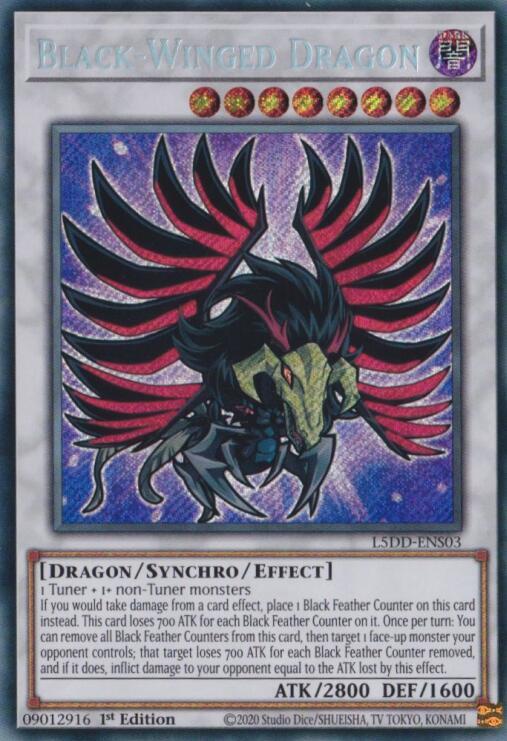 Black Winged Dragon L5DD ENS03 L5DD-ENS03 (Legendary 5D's Decks)  - 1st Edition