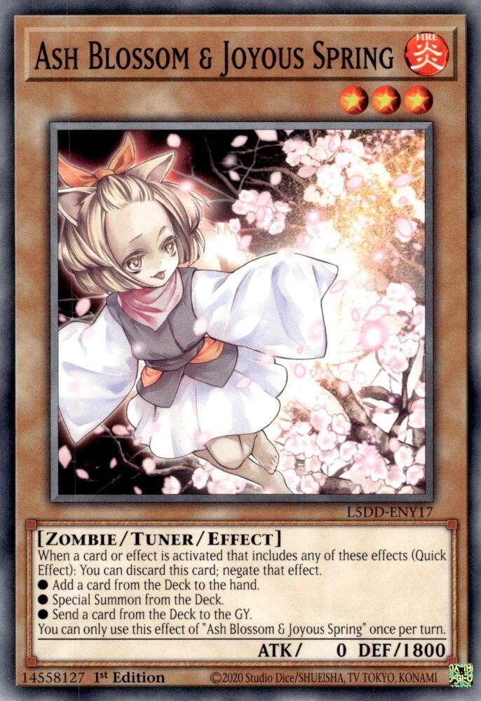 Ash Blossom and Joyous Spring L5DD ENY17 L5DD-ENY17 (Legendary 5D's Decks)  - 1st Edition