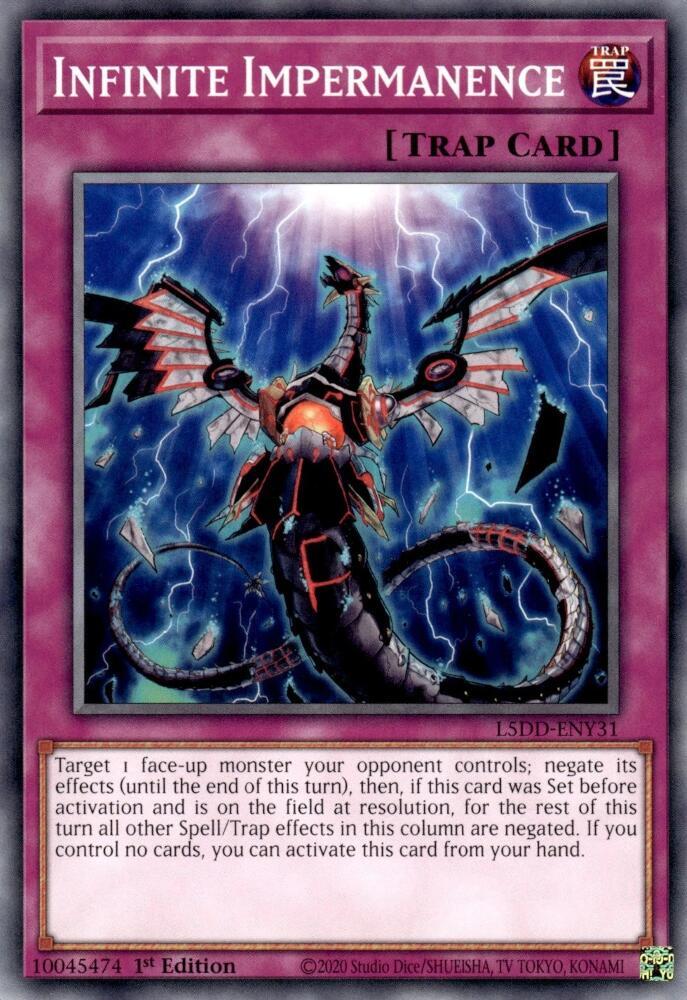 Infinite Impermanence L5DD ENY31 L5DD-ENY31 (Legendary 5D's Decks)  - 1st Edition