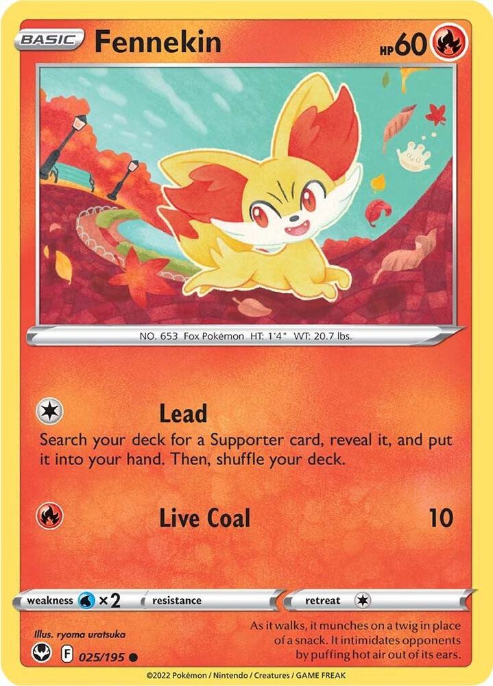 Fennekin 025/195 (SWSH12: Silver Tempest) 