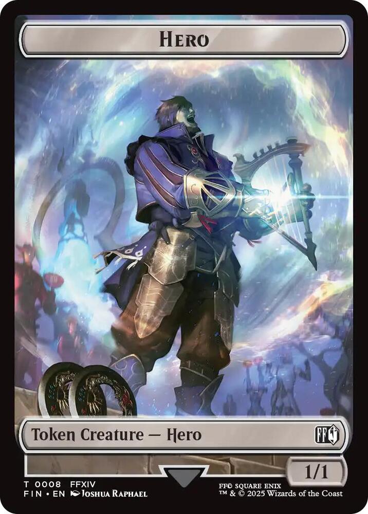 Hero Bird Double Sided Token 8 // 17 (FINAL FANTASY) 