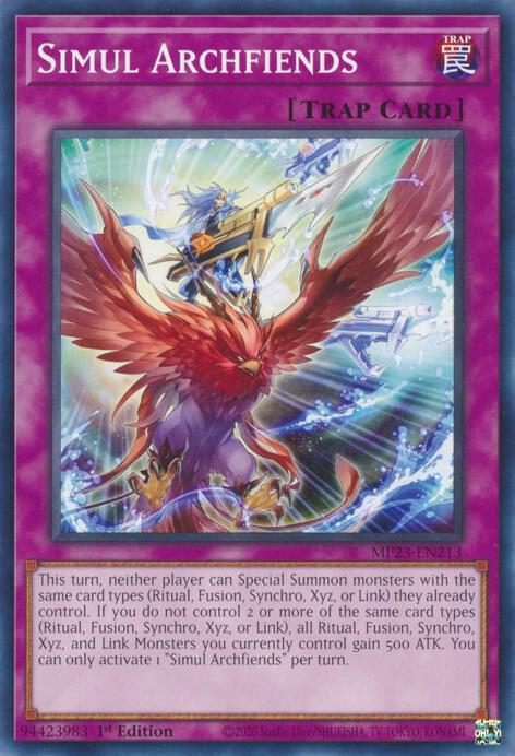 Simul Archfiends MP23-EN213 (25th Anniversary Tin: Dueling Heroes Mega Pack)  - 1st Edition