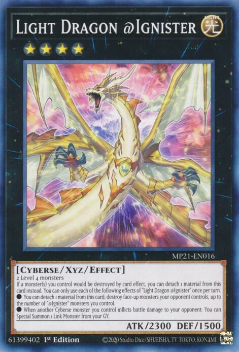 Light Dragon Ignister MP21-EN016 (2021 Tin of Ancient Battles)  - 1st Edition