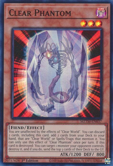Clear Phantom MZTM-EN037 (Maze of the Master)  - 1st Edition