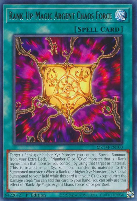 Rank-Up-Magic Argent Chaos Force MZTM-EN100 (Maze of the Master)  - 1st Edition