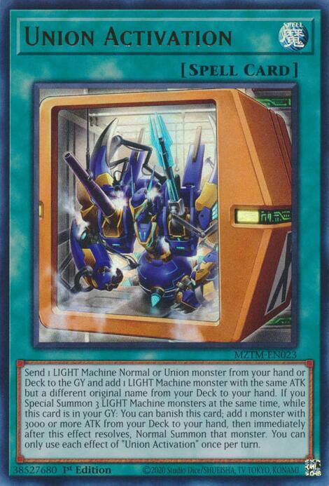 Union Activation MZTM-EN023 (Maze of the Master)  - 1st Edition