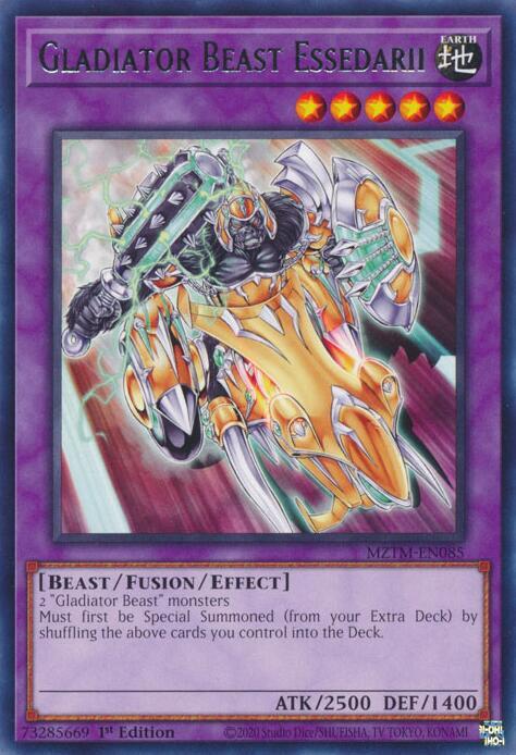 Gladiator Beast Essedarii MZTM-EN085 (Maze of the Master)  - 1st Edition