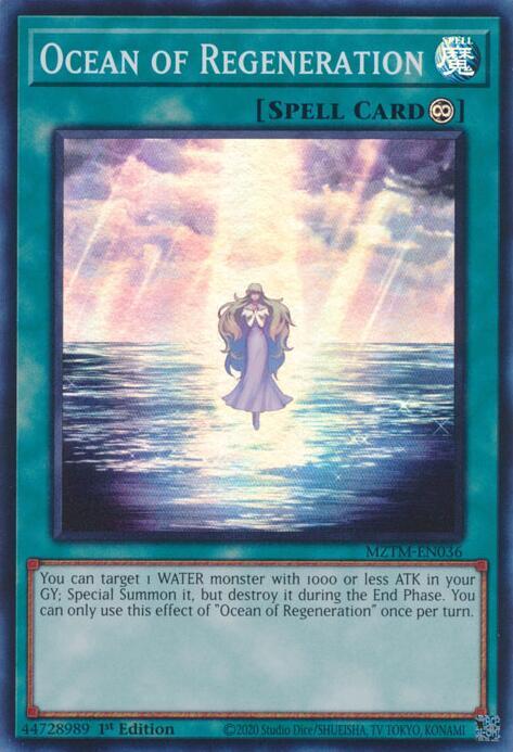 Ocean of Regeneration MZTM-EN036 (Maze of the Master)  - 1st Edition