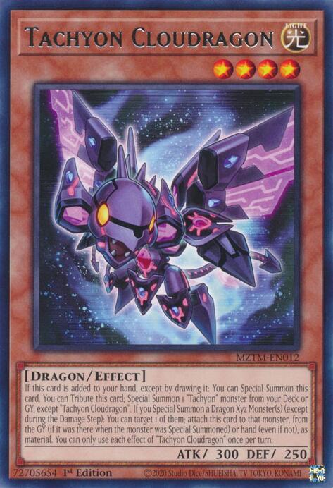 Tachyon Cloudragon MZTM-EN012 (Maze of the Master)  - 1st Edition
