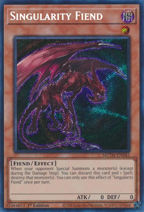Singularity Fiend MZTM-EN042 (Maze of the Master)  - 1st Edition