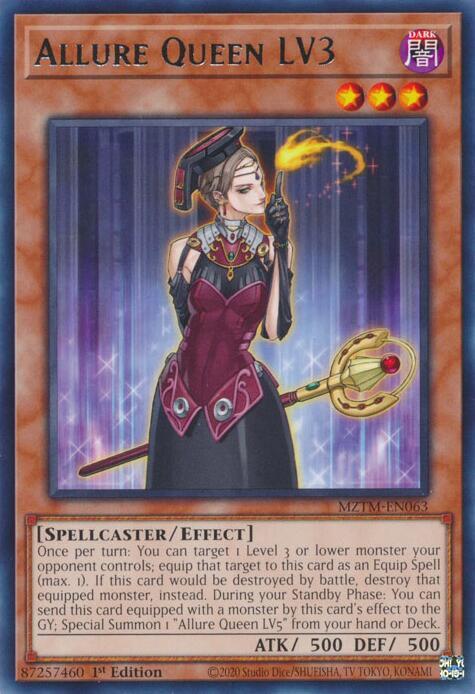 Allure Queen LV3 MZTM-EN063 (Maze of the Master)  - 1st Edition